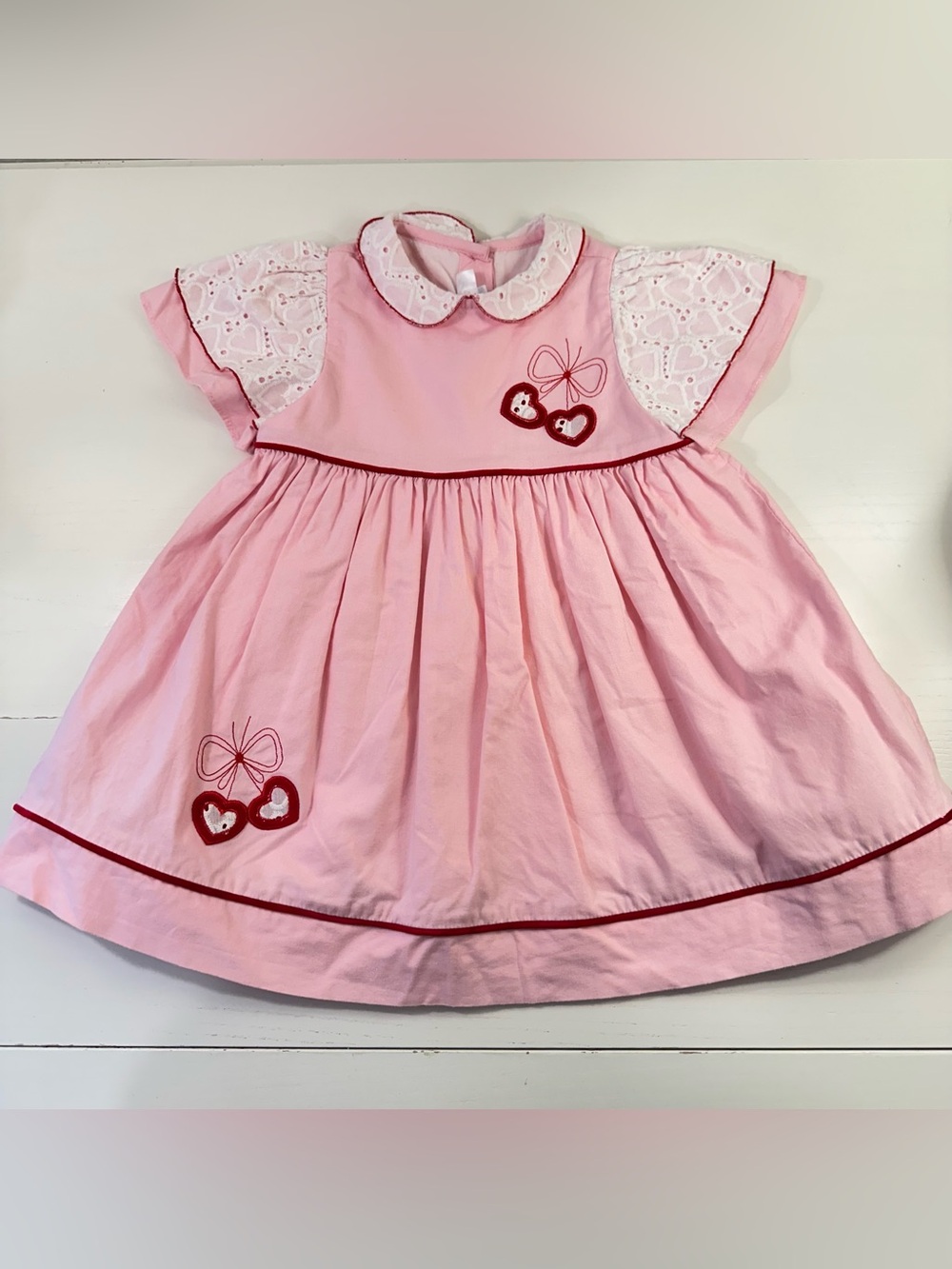 Dondolo Pink Cherry Hearts Dress 2